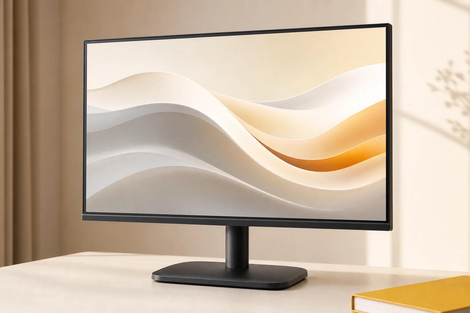 Acer EK251QP6biの設置まわりを確認するイメージ