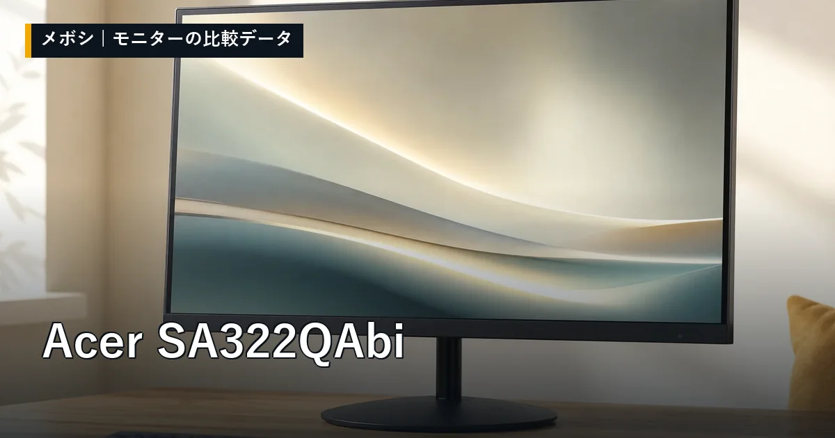 Acer SA322QAbiのレビューデータまとめ