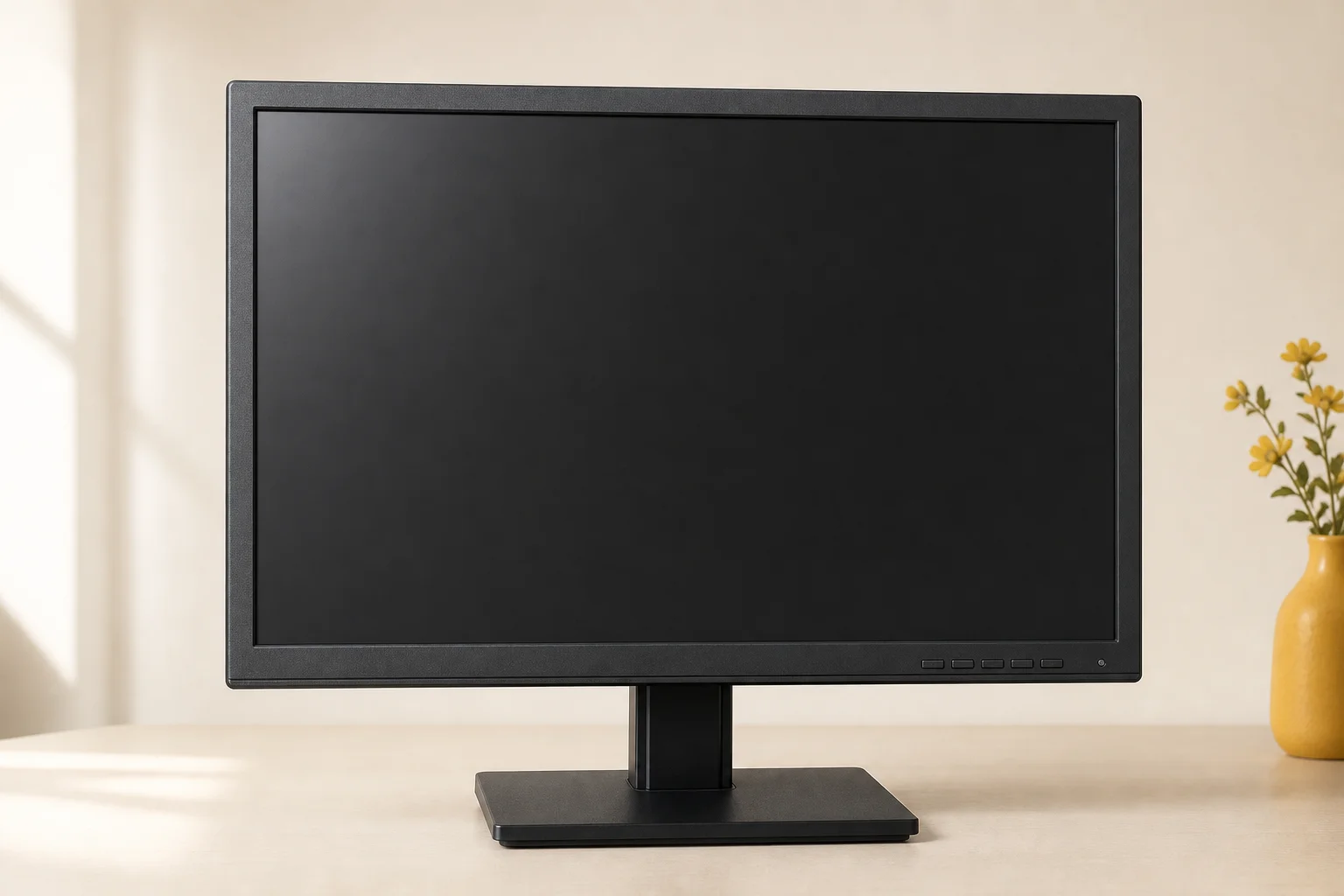 Acer V195HQLAbdの設置まわりを確認するイメージ