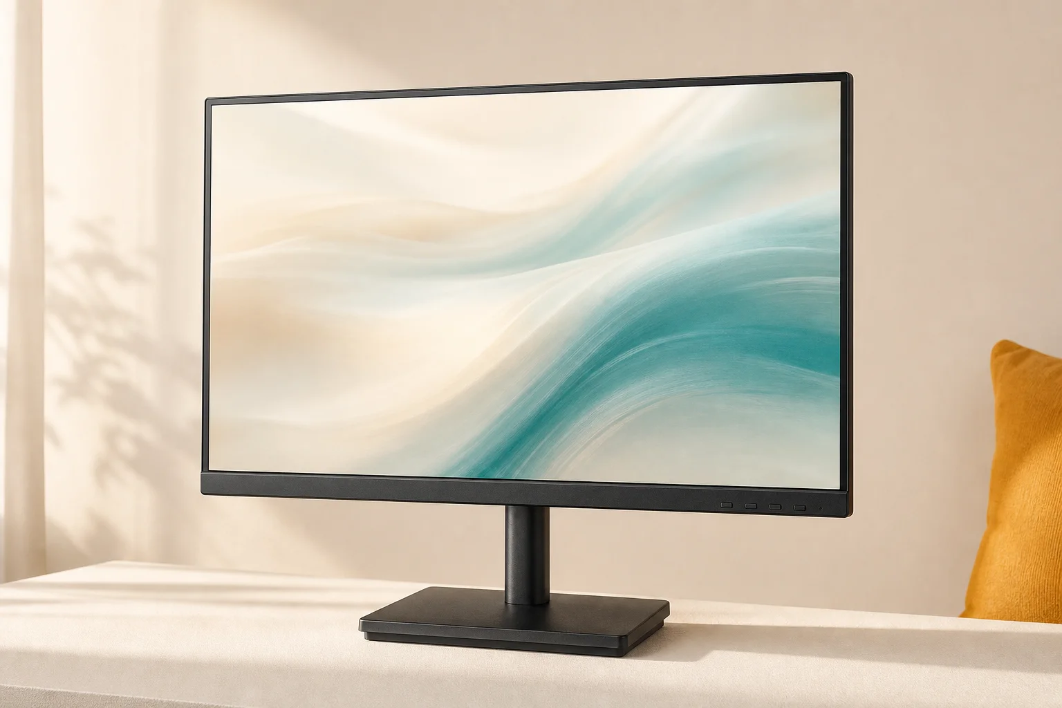 Acer V227QJ0biの設置まわりを確認するイメージ