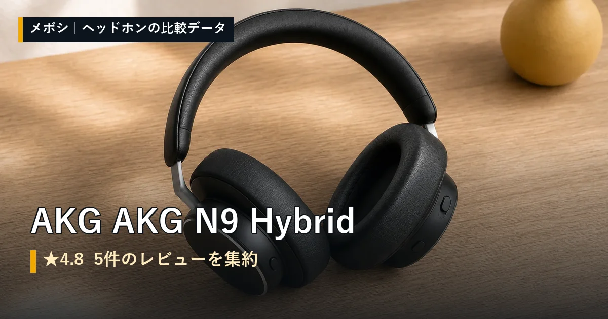 AKG AKG N9 Hybridのレビューデータまとめ