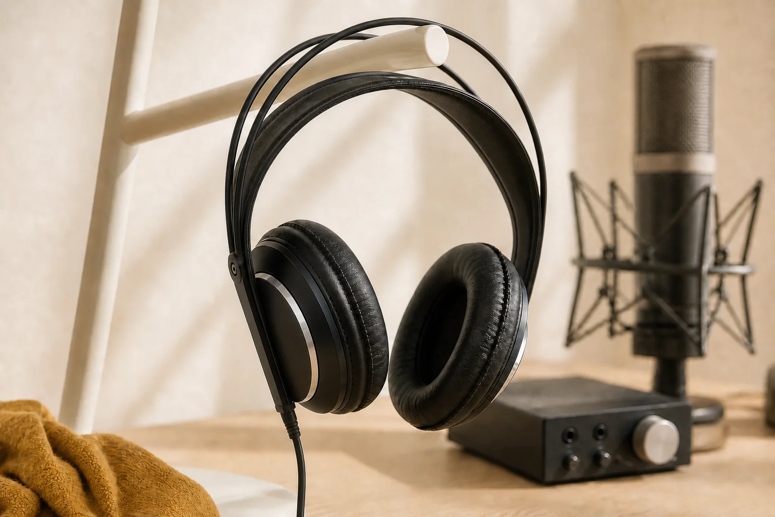 AKG K240 MKIIの設置まわりを確認するイメージ