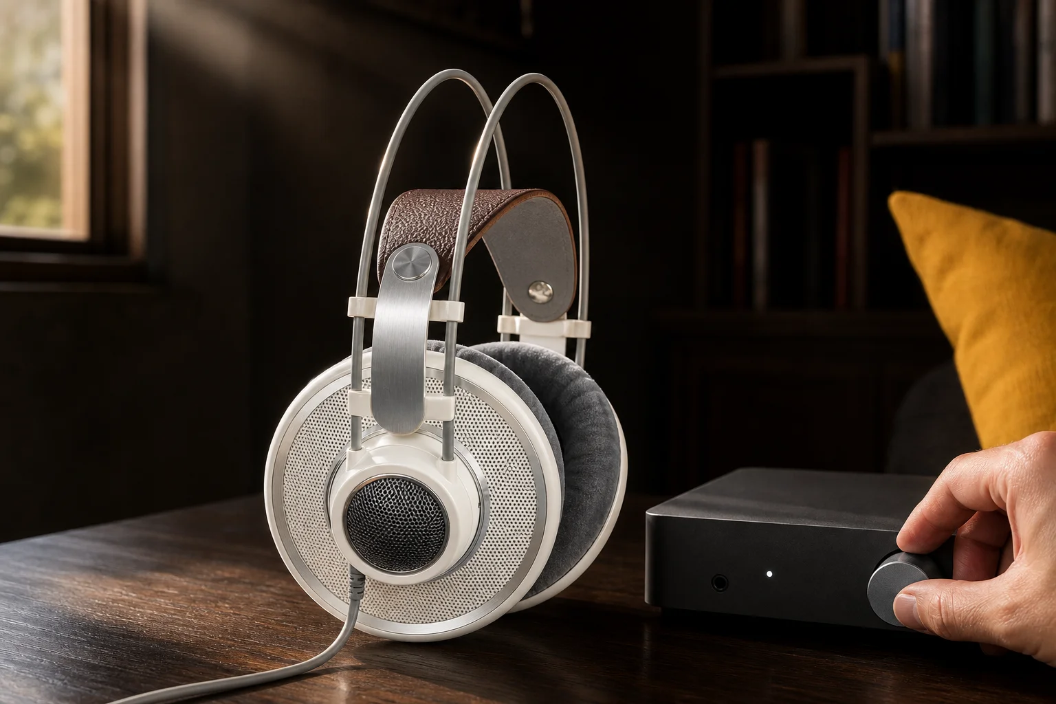 AKG K701の設置まわりを確認するイメージ