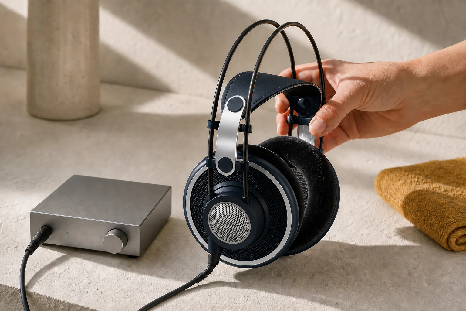 AKG K702を暮らしの中で使うイメージ