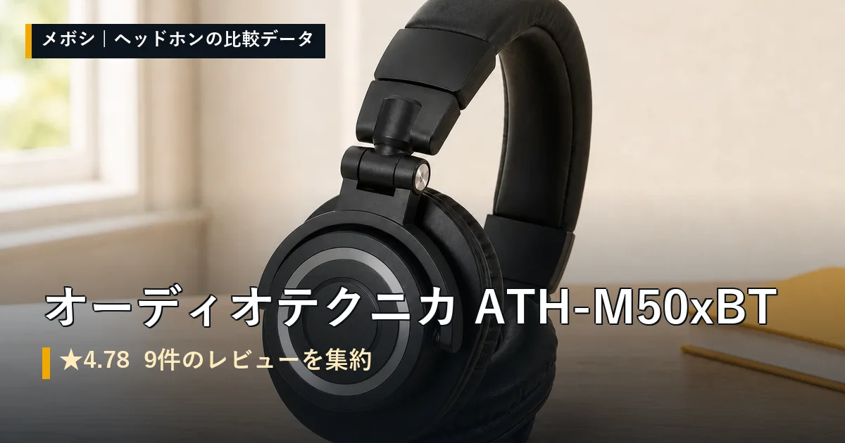 オーディオテクニカ ATH-M50xBTのレビューデータまとめ