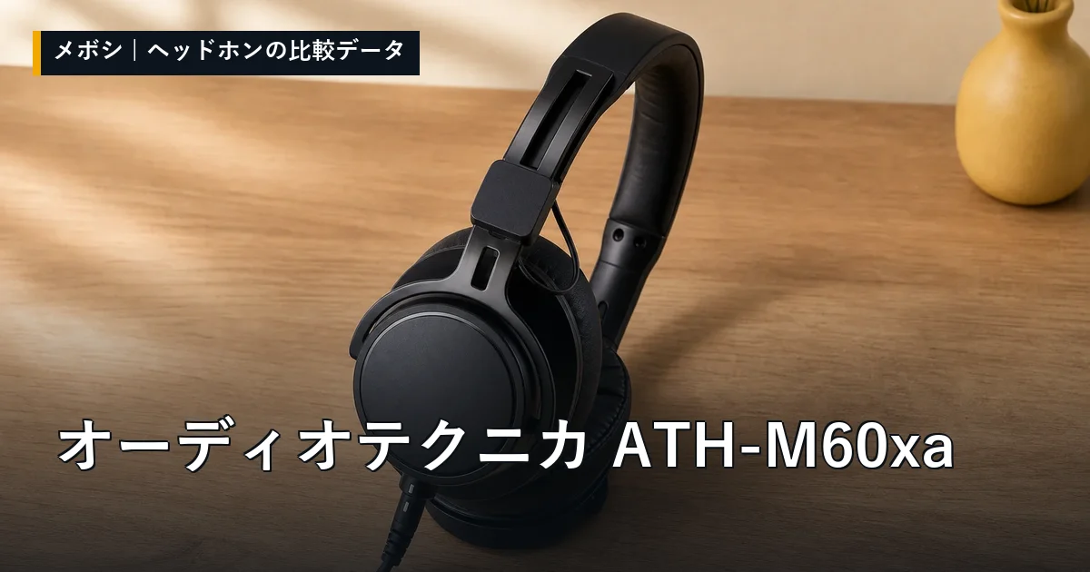 オーディオテクニカ ATH-M60xaのレビューデータまとめ