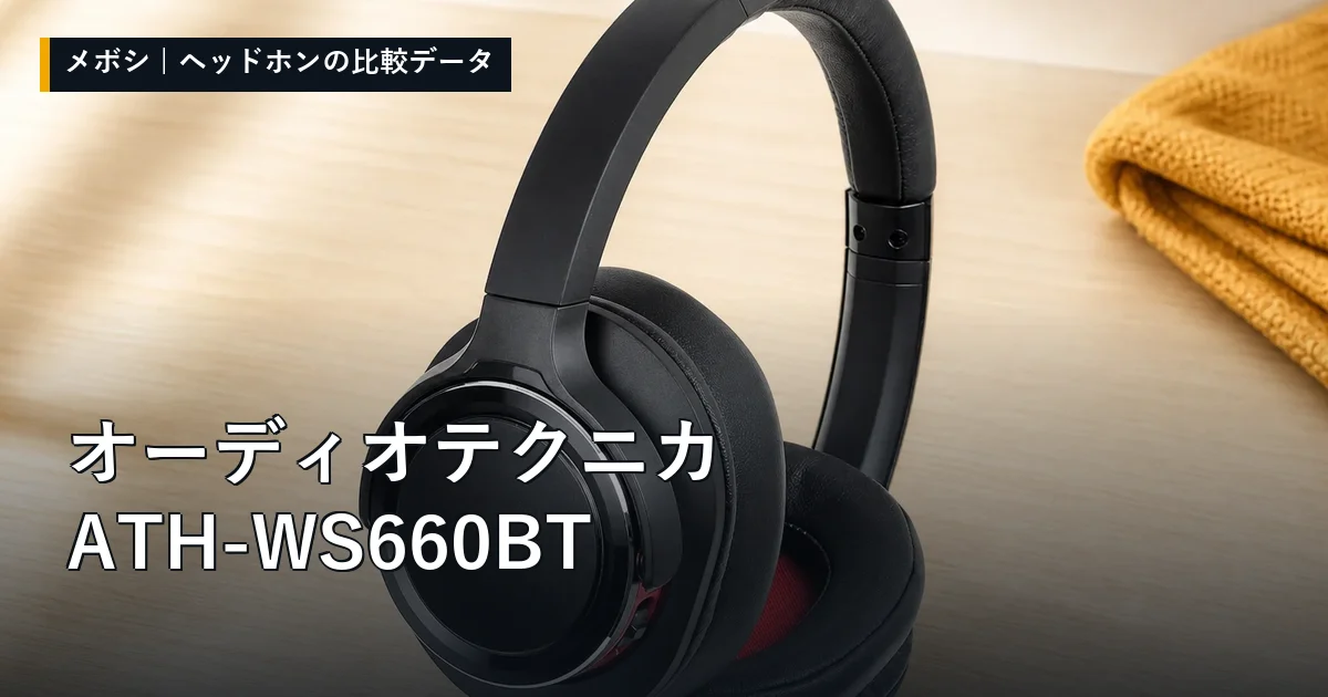 オーディオテクニカ ATH-WS660BTのレビューデータまとめ
