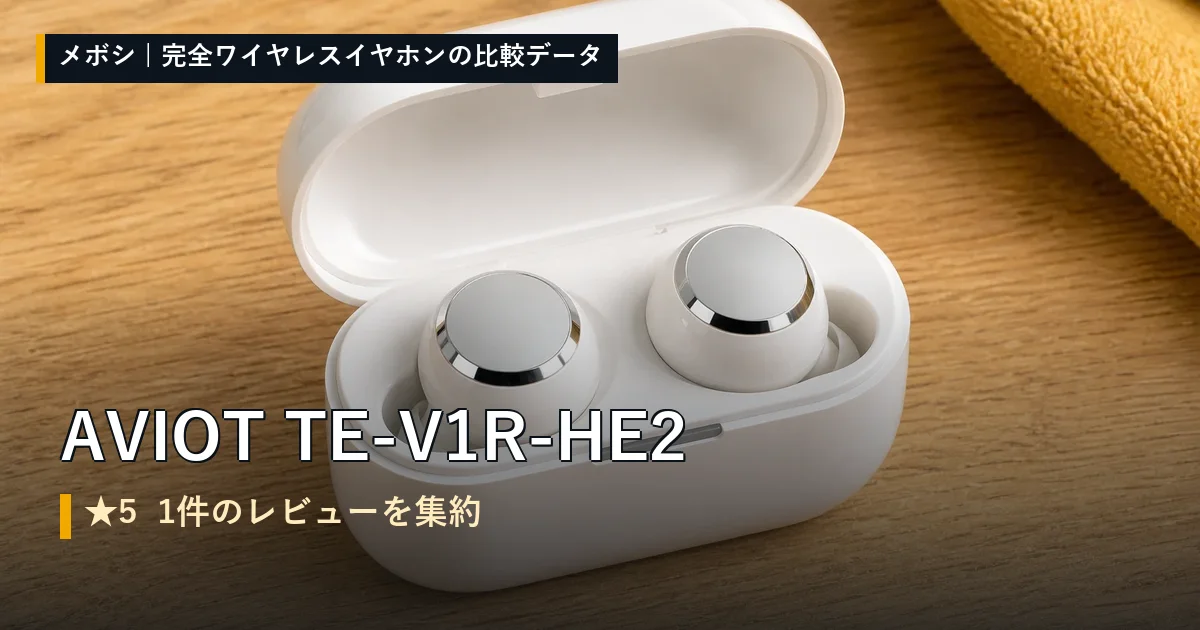 AVIOT TE-V1R-HE2のレビューデータまとめ