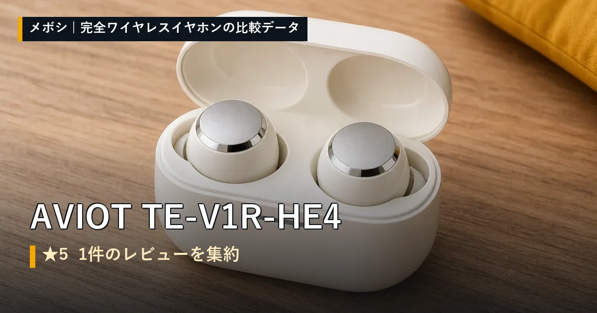 AVIOT TE-V1R-HE4のレビューデータまとめ