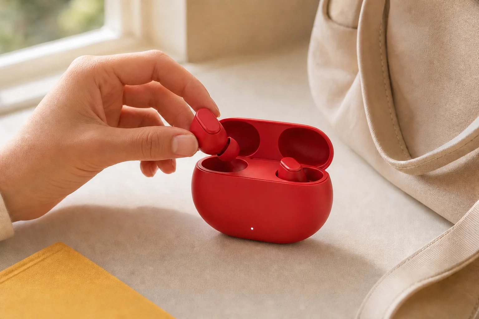 Beats by Dr. Dre Beats Studio Budsの設置まわりを確認するイメージ