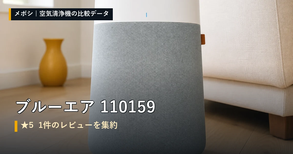 ブルーエア 110159のレビューデータまとめ
