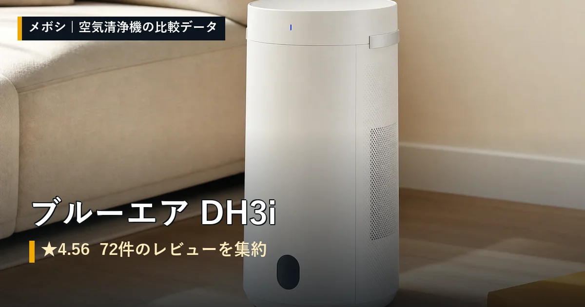 ブルーエア DH3iのレビューデータまとめ