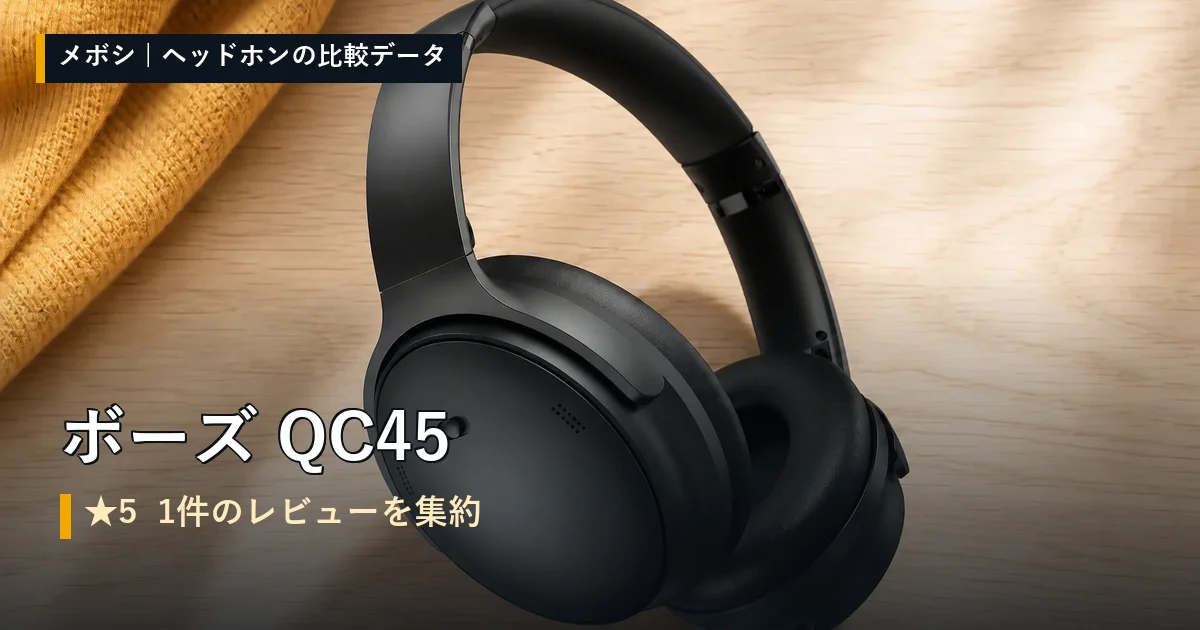 ボーズ QC45のレビューデータまとめ