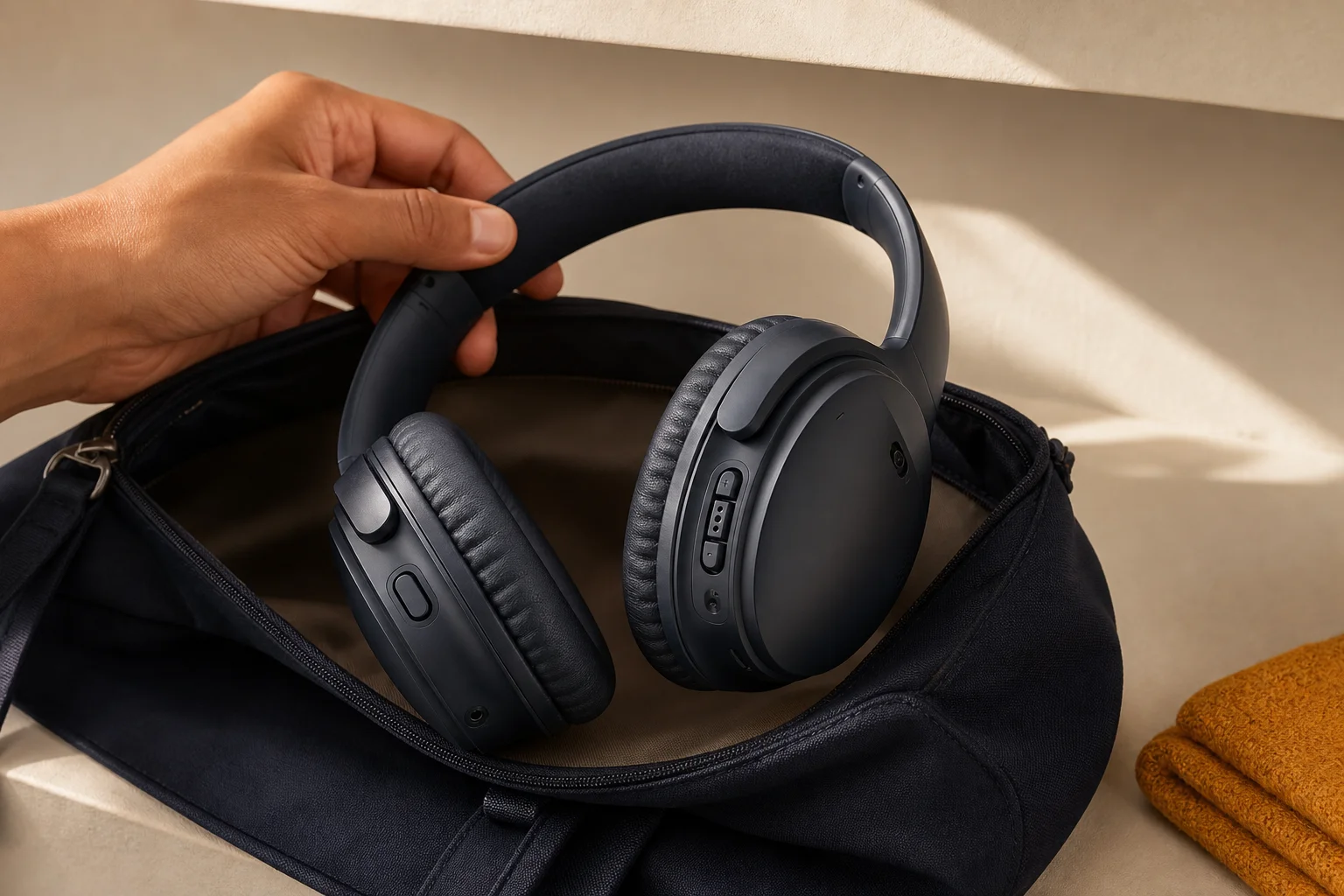 ボーズ QuietComfort 35 wireless headphones IIを暮らしの中で使うイメージ