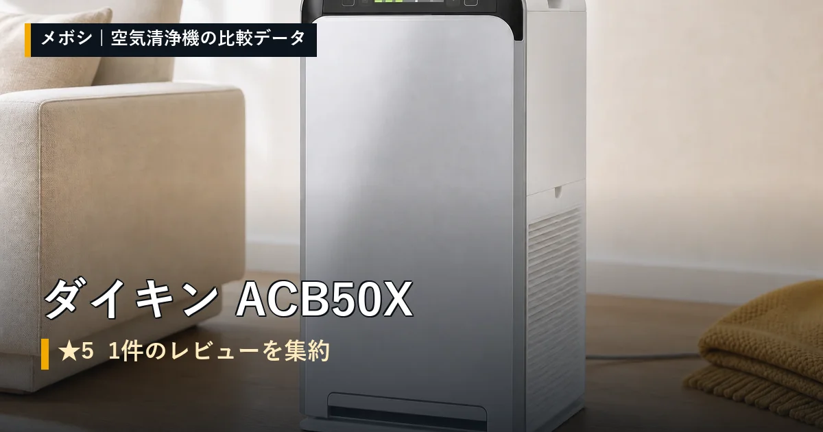 ダイキン ACB50Xのレビューデータまとめ