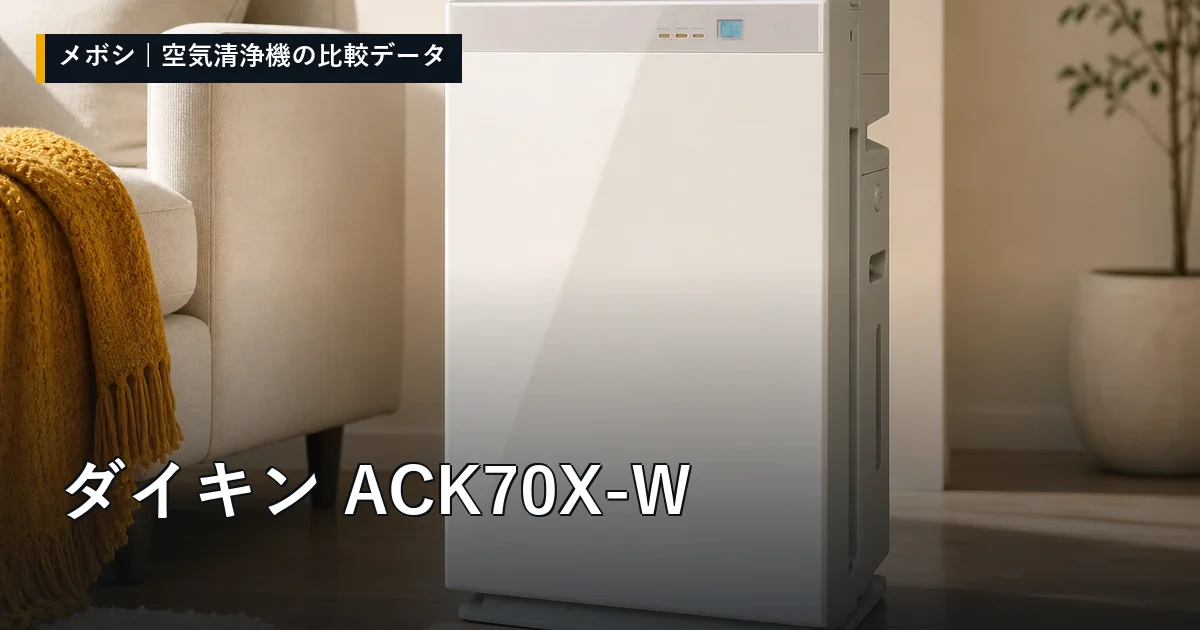 ダイキン ACK70X-Wのレビューデータまとめ