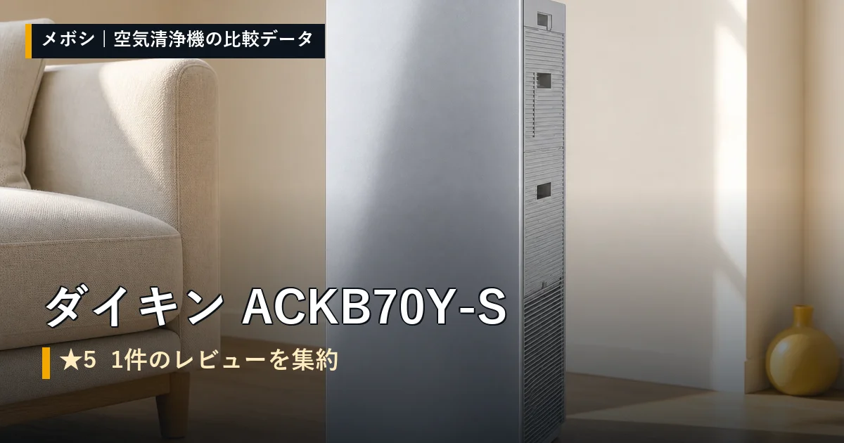 ダイキン ACKB70Y-Sのレビューデータまとめ