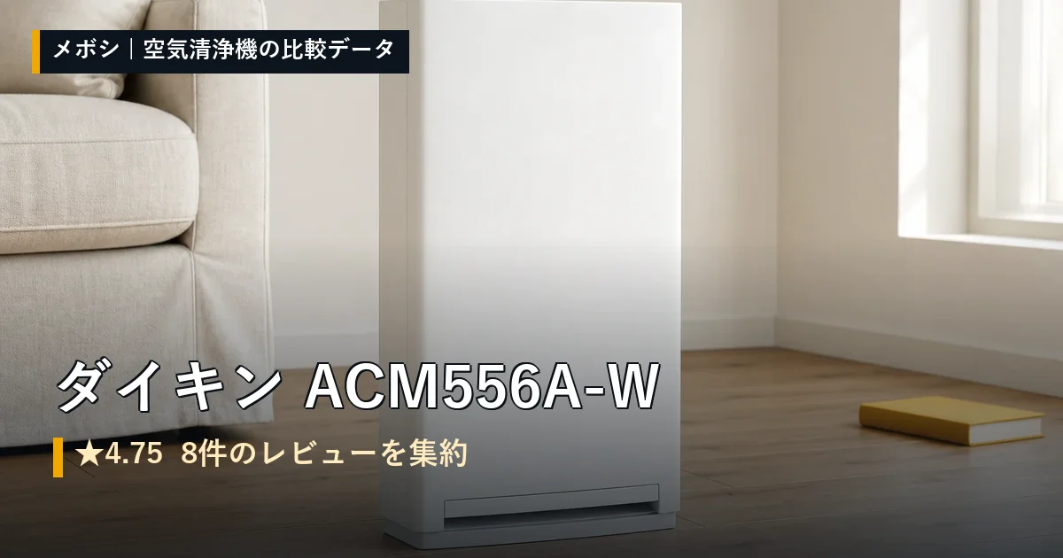 ダイキン ACM556A-Wのレビューデータまとめ