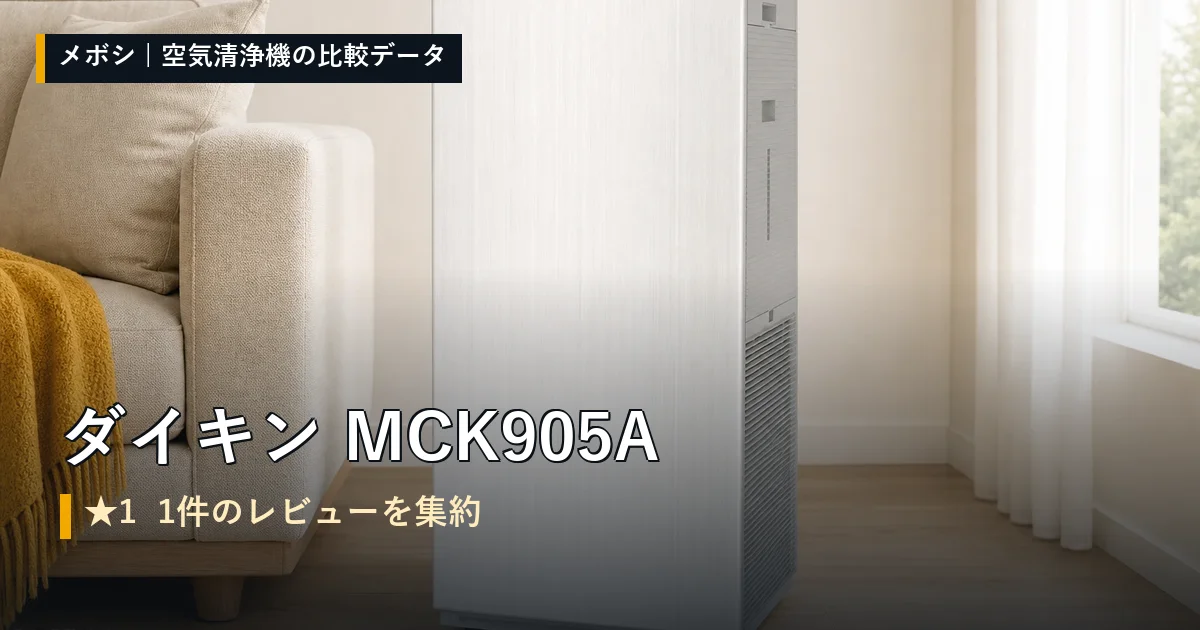 ダイキン MCK905Aのレビューデータまとめ