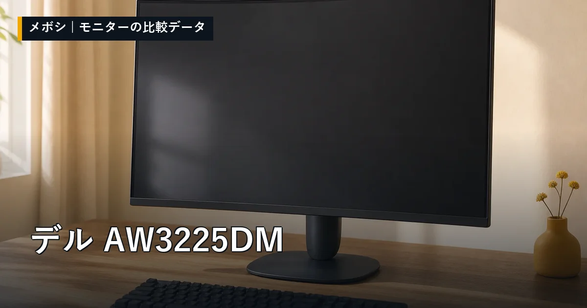 デル AW3225DMのレビューデータまとめ