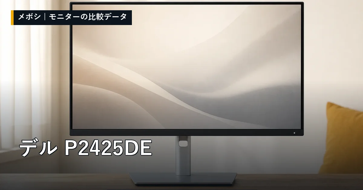 デル P2425DEのレビューデータまとめ