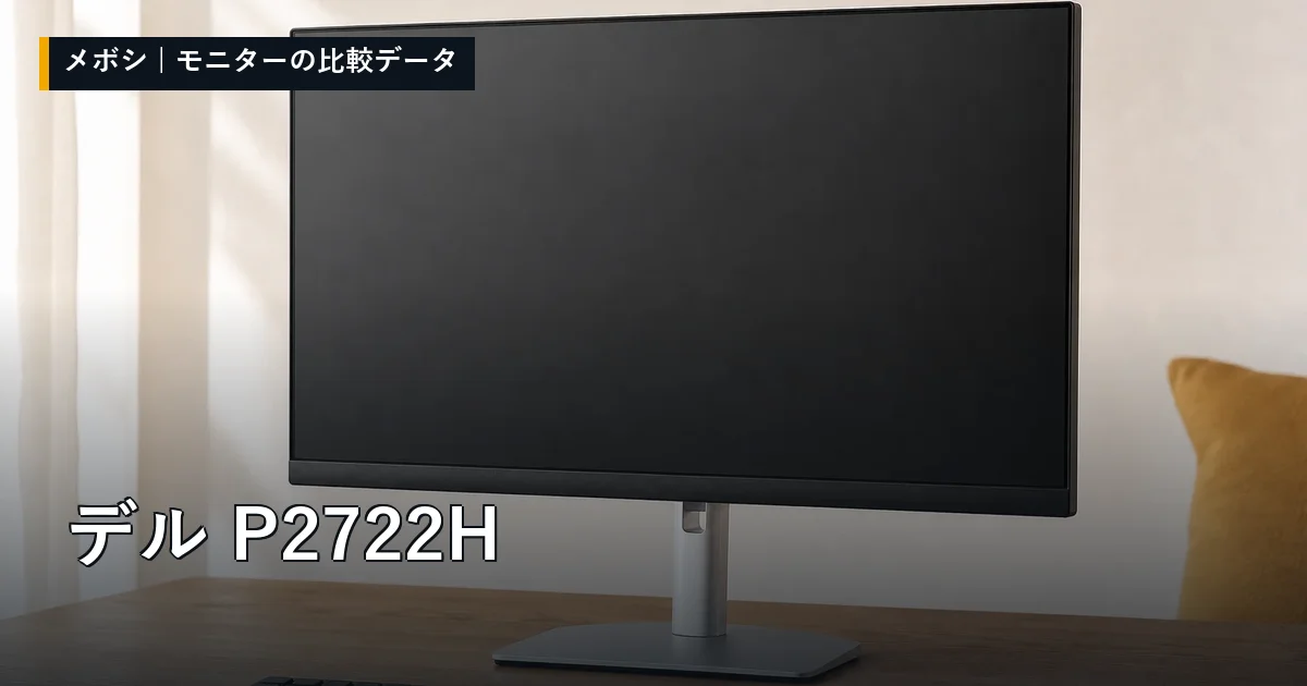 デル P2722Hのレビューデータまとめ
