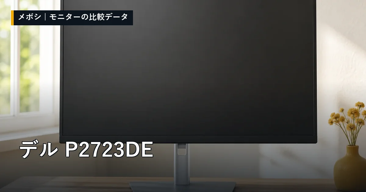 デル P2723DEのレビューデータまとめ