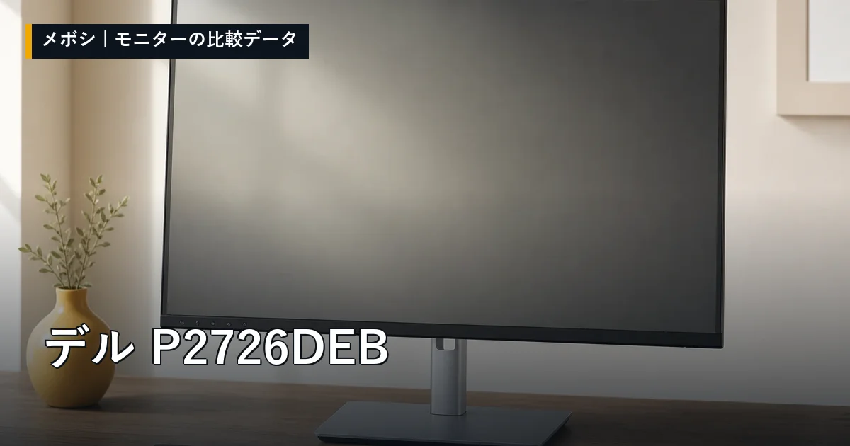 デル P2726DEBのレビューデータまとめ