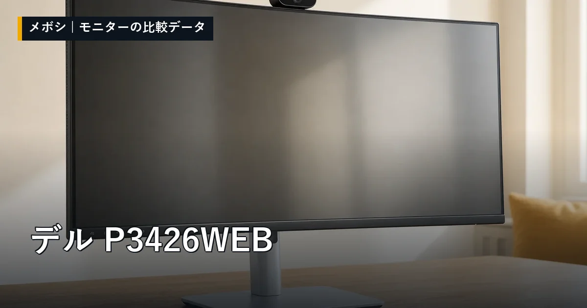 デル P3426WEBのレビューデータまとめ