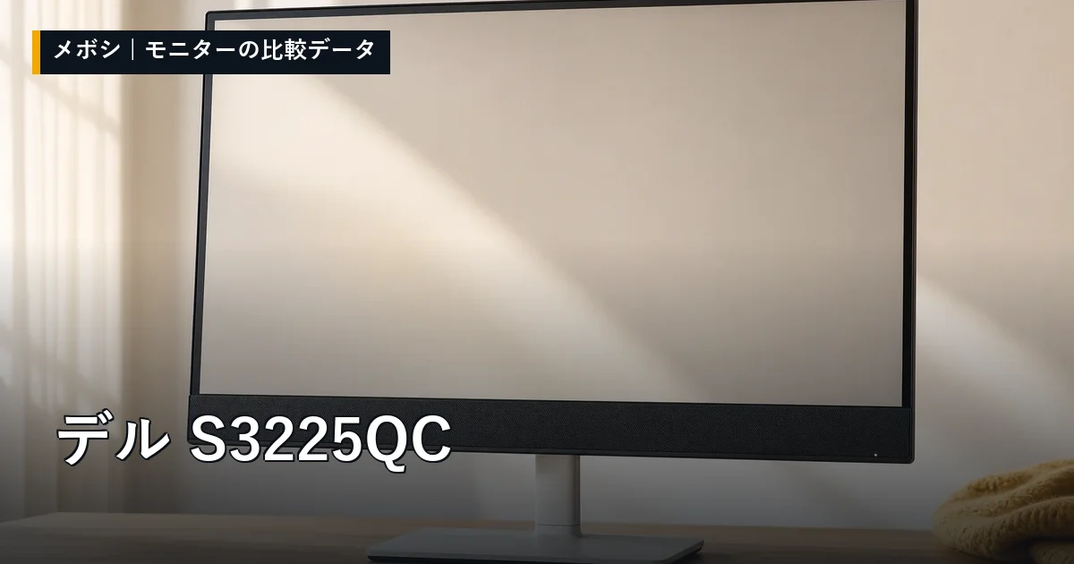 デル S3225QCのレビューデータまとめ