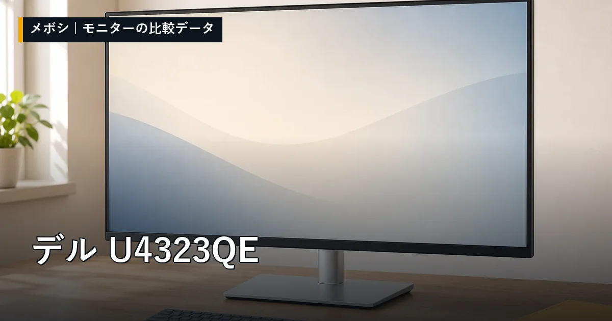 デル U4323QEのレビューデータまとめ