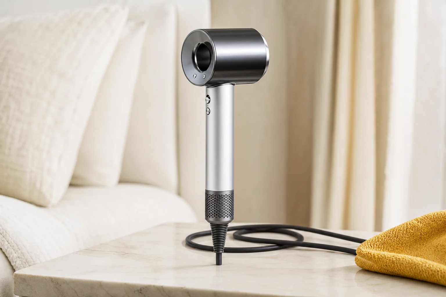 Dyson HD04の設置まわりを確認するイメージ