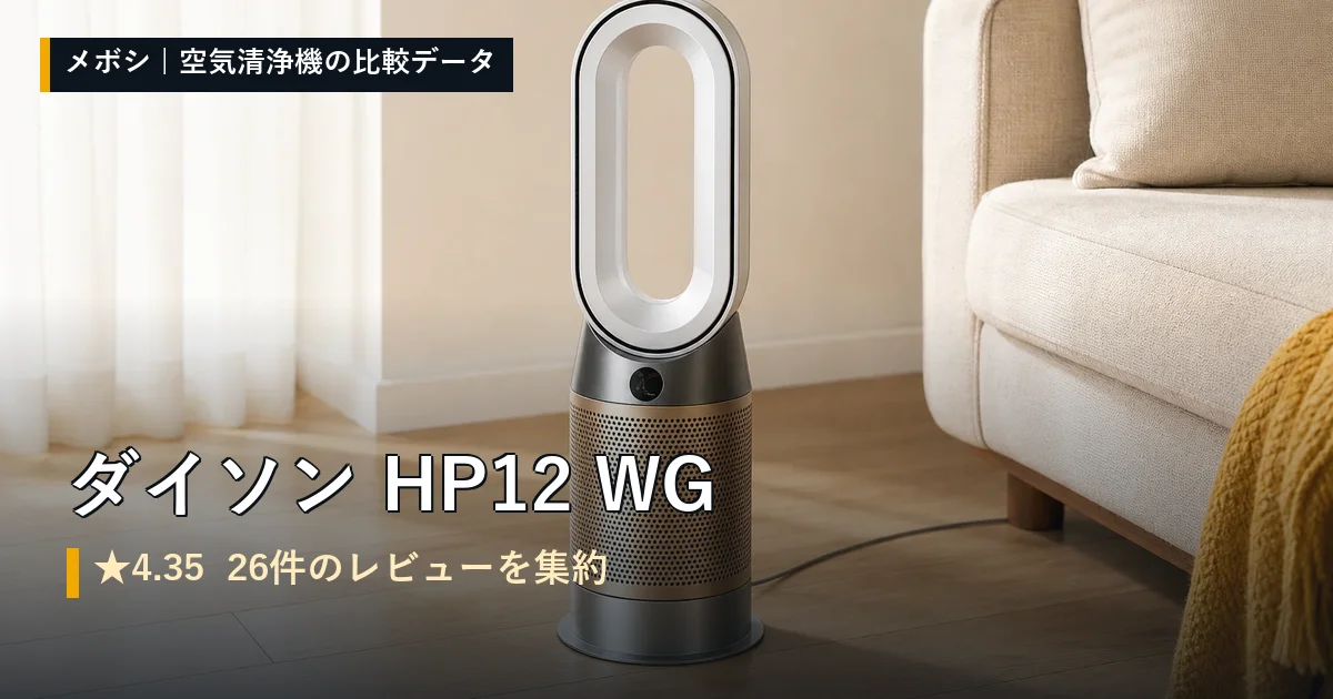 ダイソン HP12 WGのレビューデータまとめ