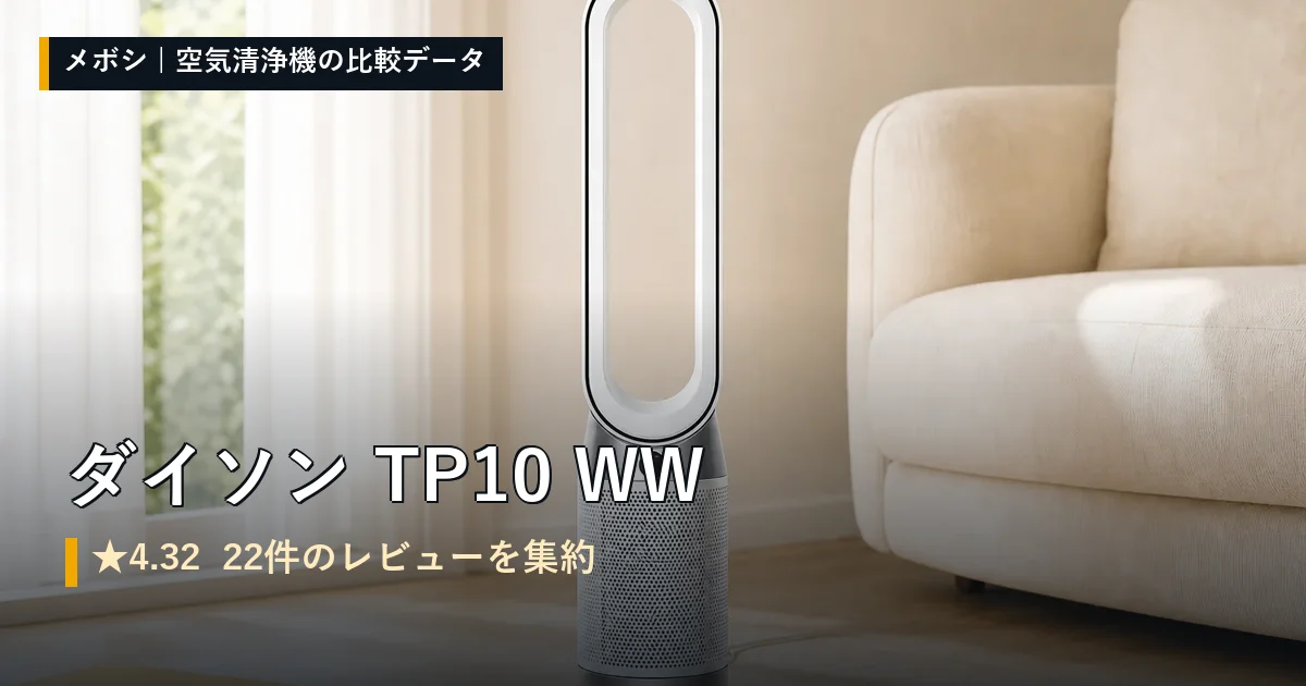 ダイソン TP10 WWのレビューデータまとめ