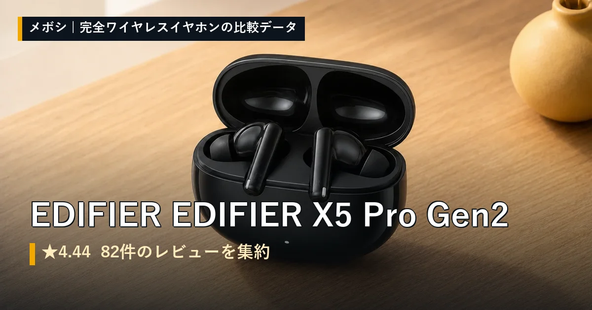 EDIFIER EDIFIER X5 Pro Gen2のレビューデータまとめ