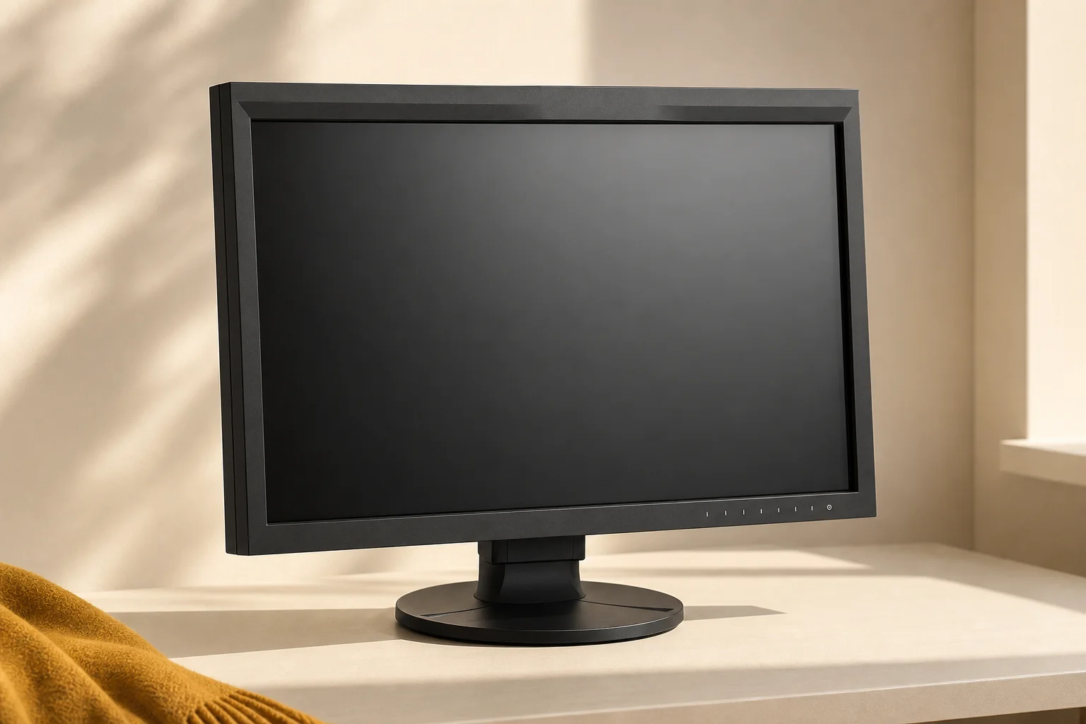 EIZO CG2400SV-BKの設置まわりを確認するイメージ