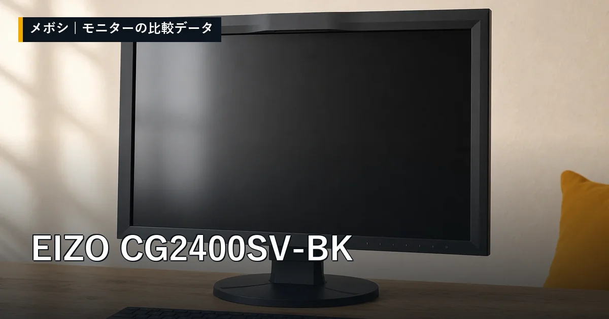 EIZO CG2400SV-BKのレビューデータまとめ
