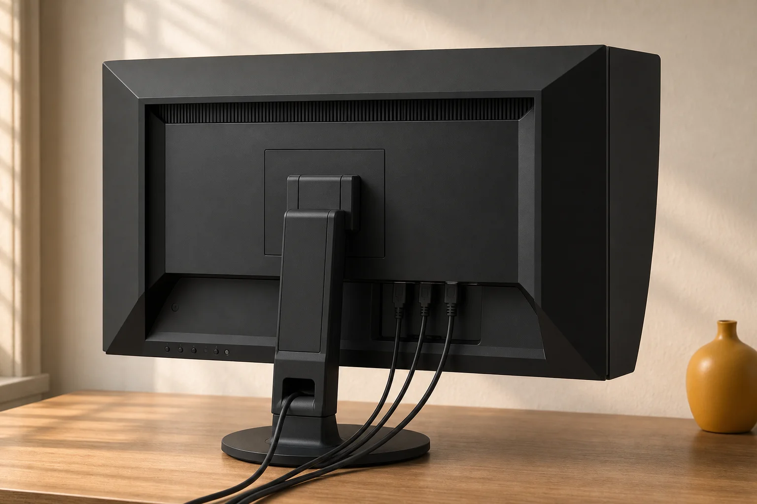 EIZO CG2700X-BKの設置まわりを確認するイメージ