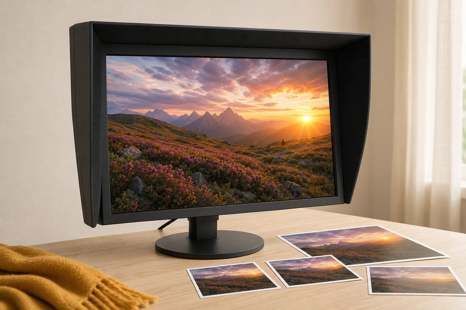 EIZO CG3100X-BKの設置まわりを確認するイメージ