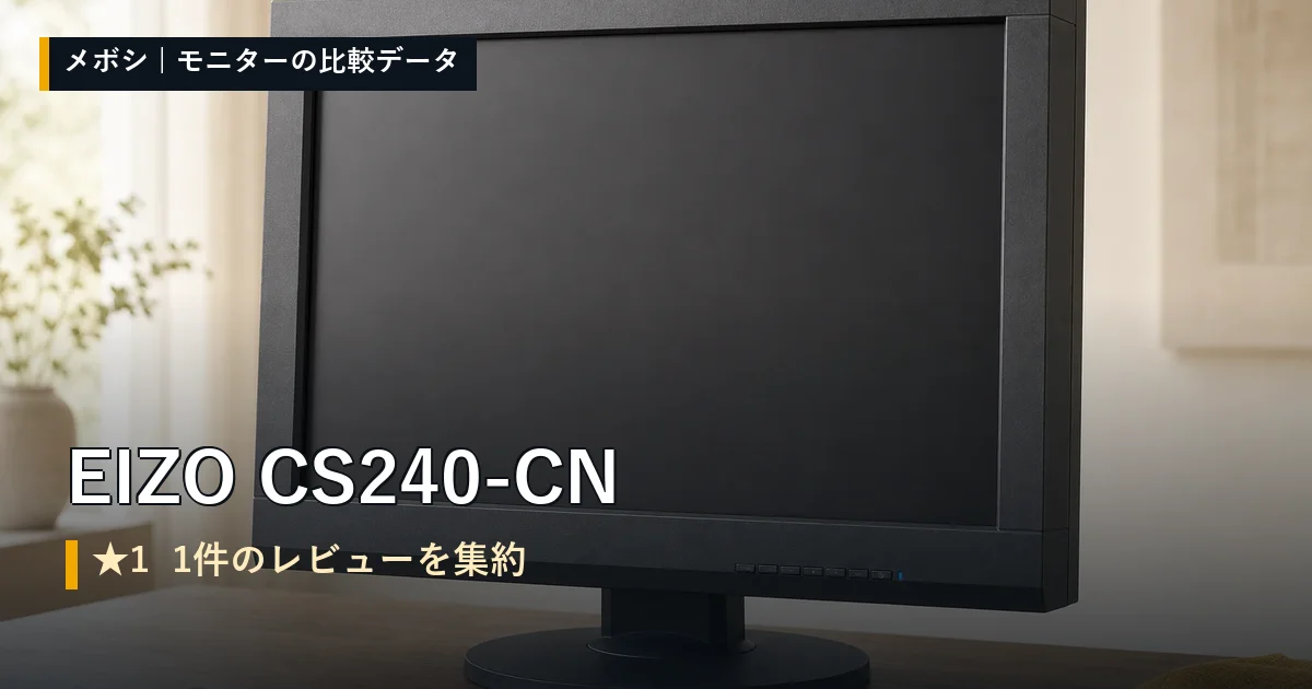 EIZO CS240-CNのレビューデータまとめ