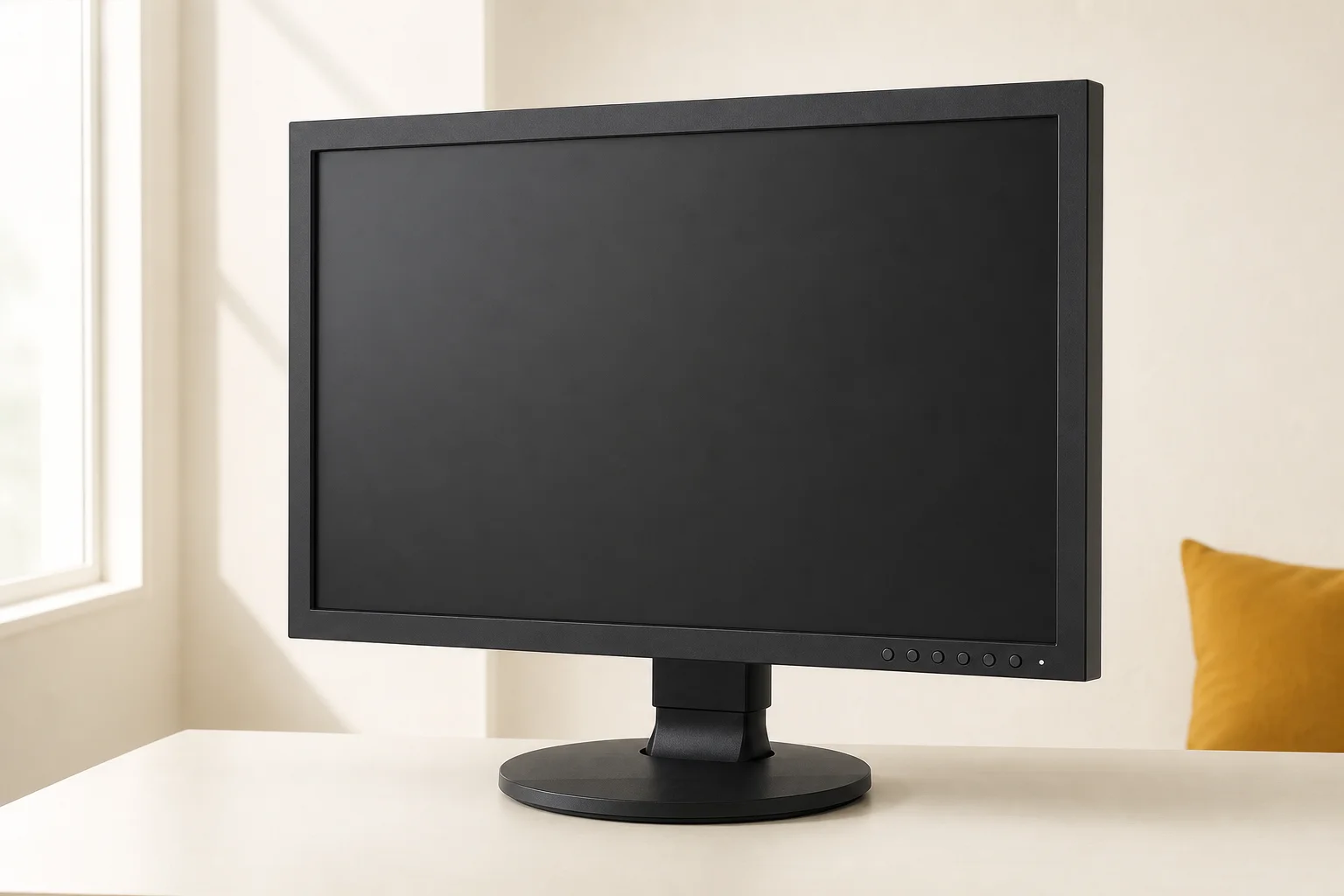 EIZO CS2400R-BKの設置まわりを確認するイメージ