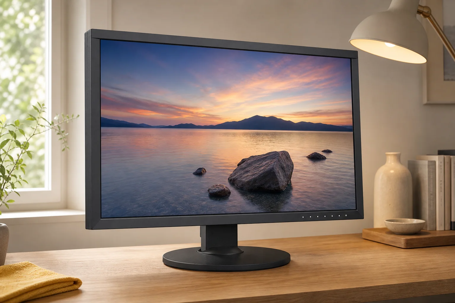 EIZO CS2740-Zの設置まわりを確認するイメージ