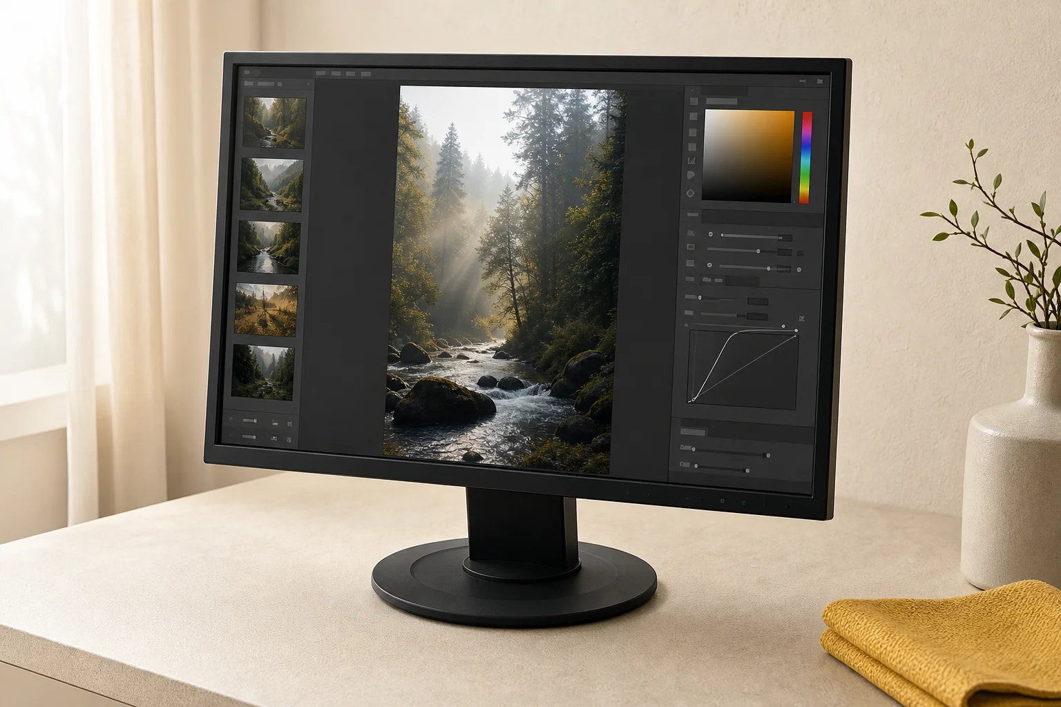 EIZO EV2410Rを暮らしの中で使うイメージ