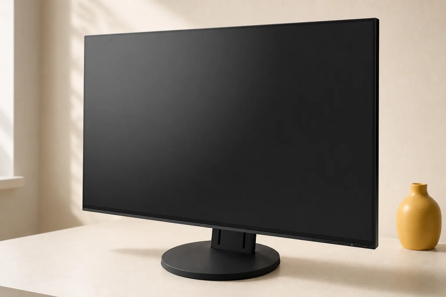 EIZO EV2451-RBKの設置まわりを確認するイメージ