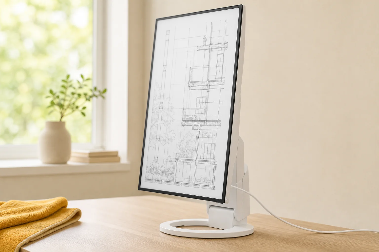 EIZO EV2485を暮らしの中で使うイメージ