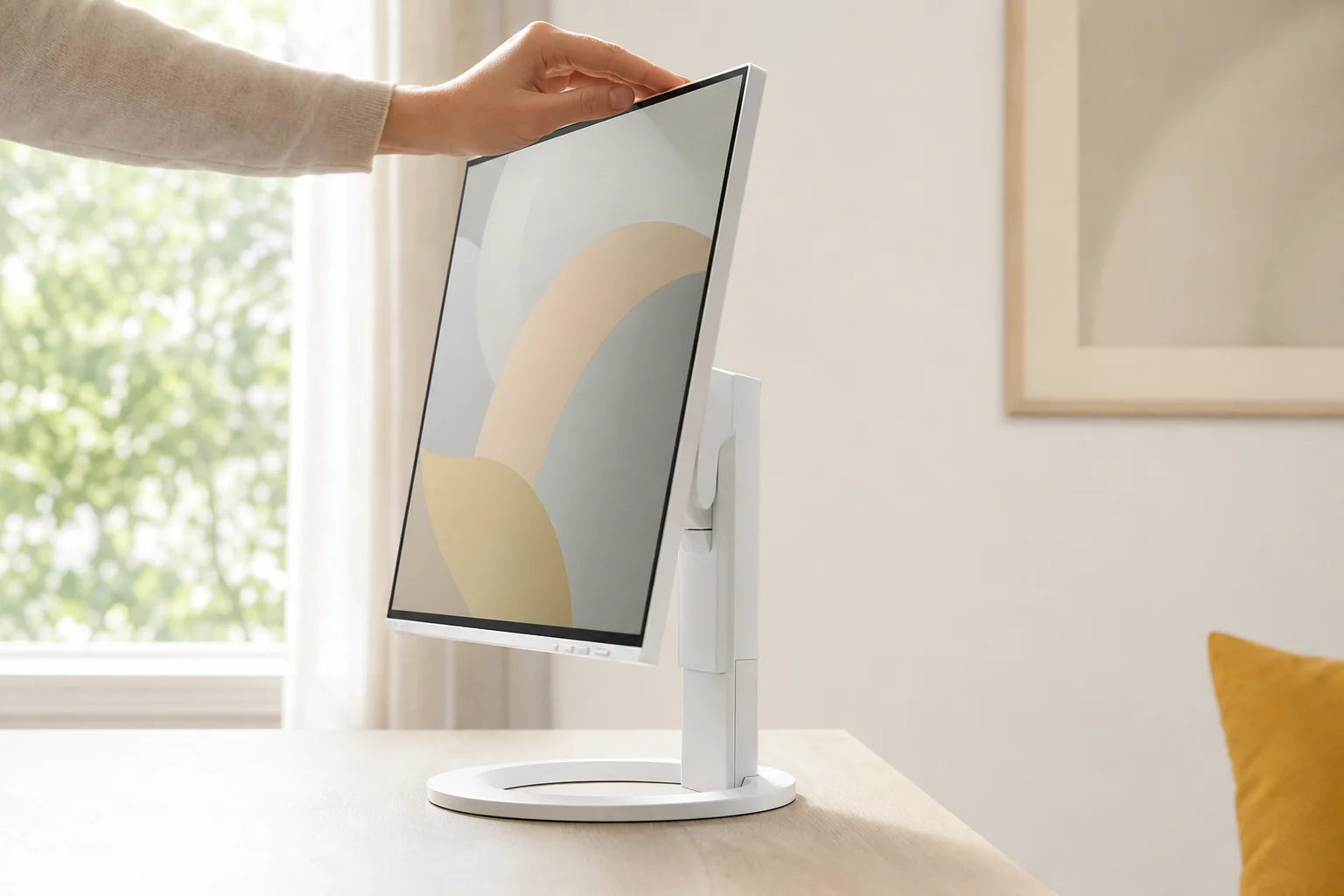 EIZO EV2495の設置まわりを確認するイメージ