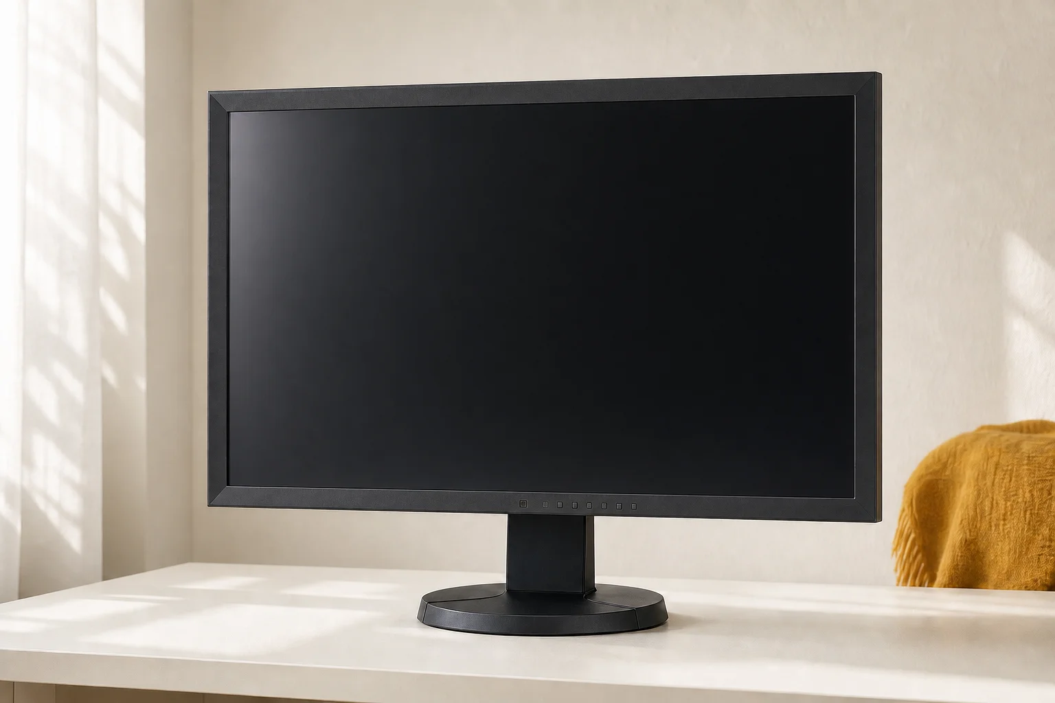 EIZO EV2736W-FSの設置まわりを確認するイメージ
