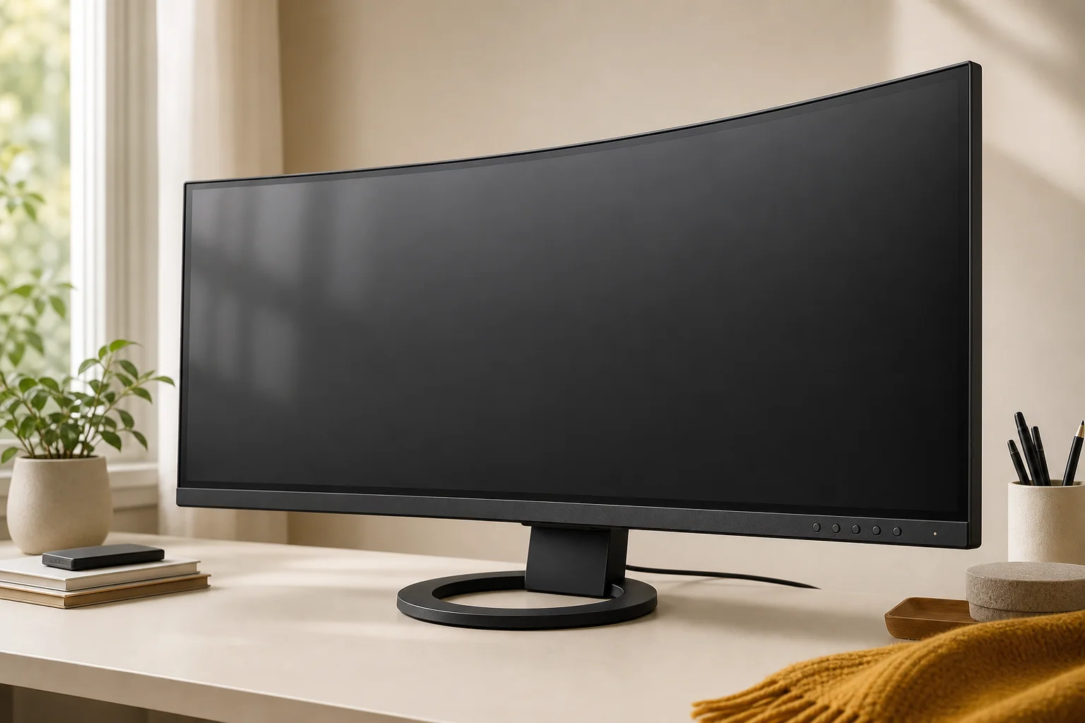 EIZO EV3895の設置まわりを確認するイメージ