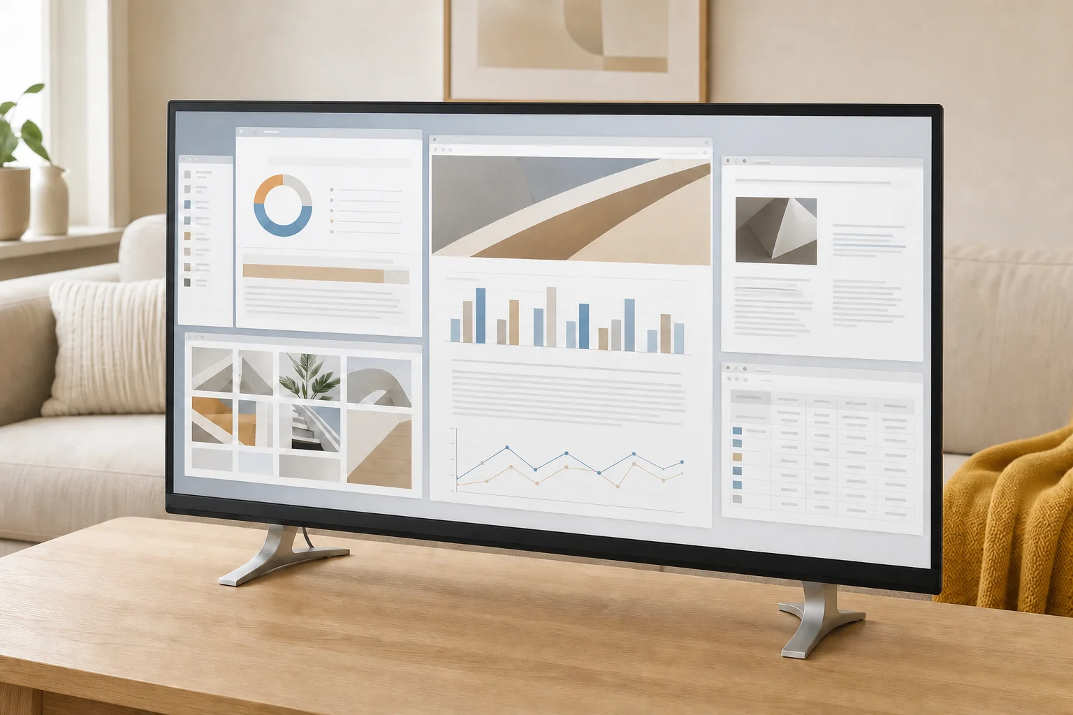 EIZO EV4340Xの設置まわりを確認するイメージ