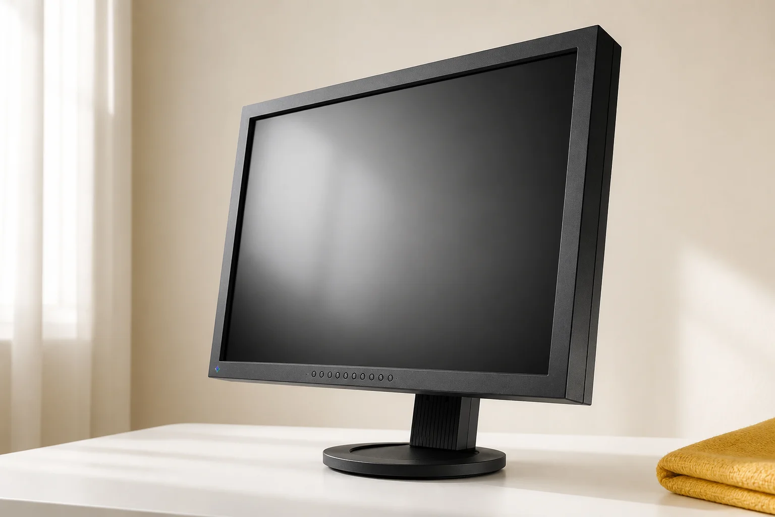 EIZO FlexScan S2402W-HXの設置まわりを確認するイメージ